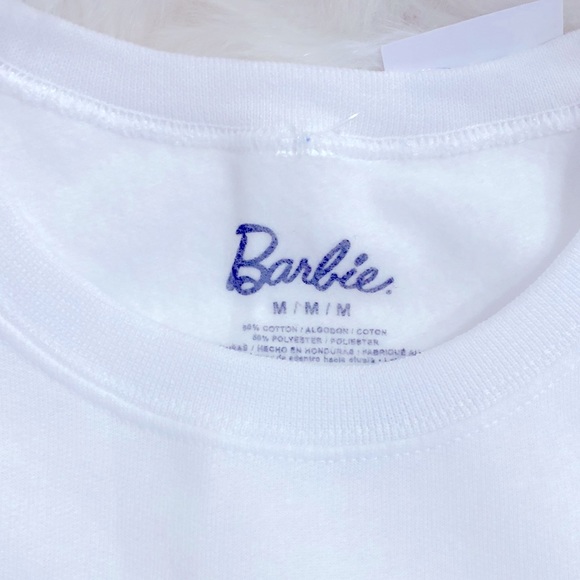 Barbie White Crew Neck NWT Excellent Condition - Picture 5 of 7